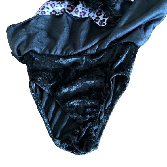 Dottie Loves Dancewear Girls XS Animal Print Leotard Boa Dress Up - Picture 3 of 9